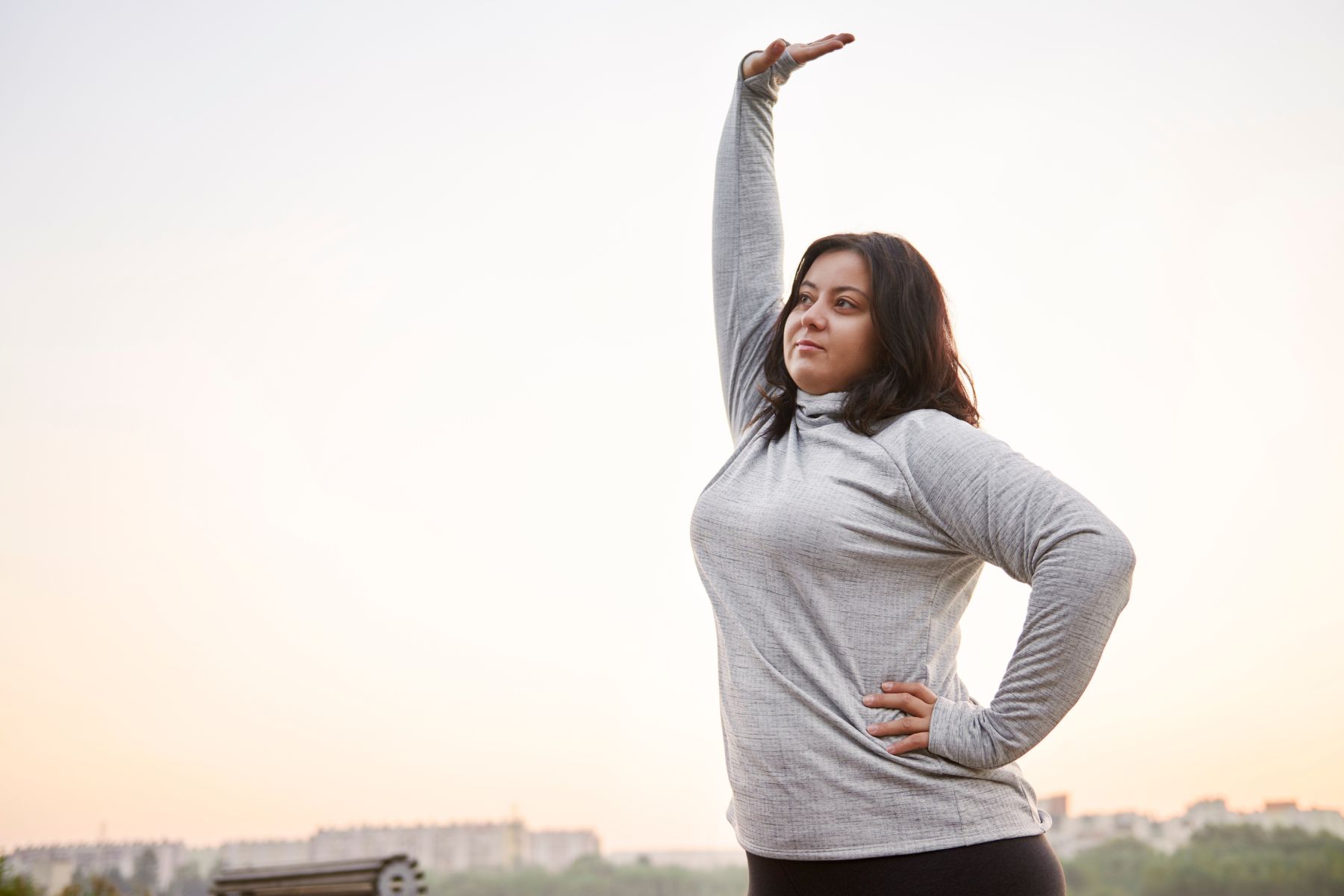 diabetes exercise Woman stretching